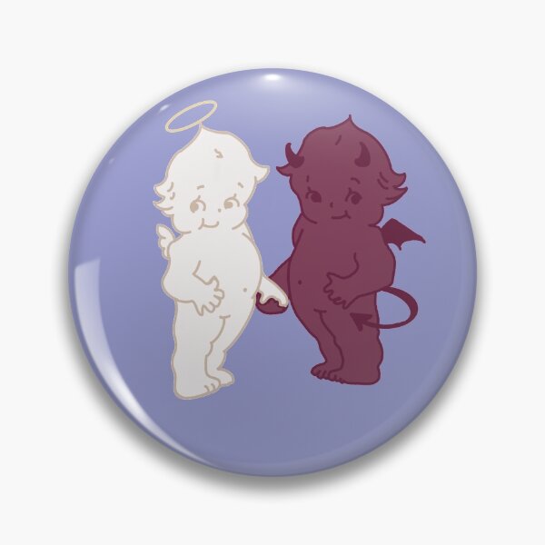 Item preview, Cute angel devil friends cherub babies good and evil  designed and sold by FIGGITY FERN.
