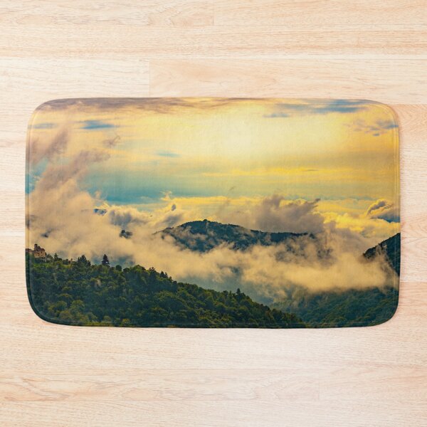 Item preview, Alpine Village Aranno in the Clouds with Sunlight and Mountain View designed and sold by Mats Silvan.