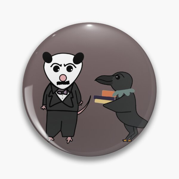 Item preview, Edgar Allen Possum with Raven designed and sold by Roanasaurus.
