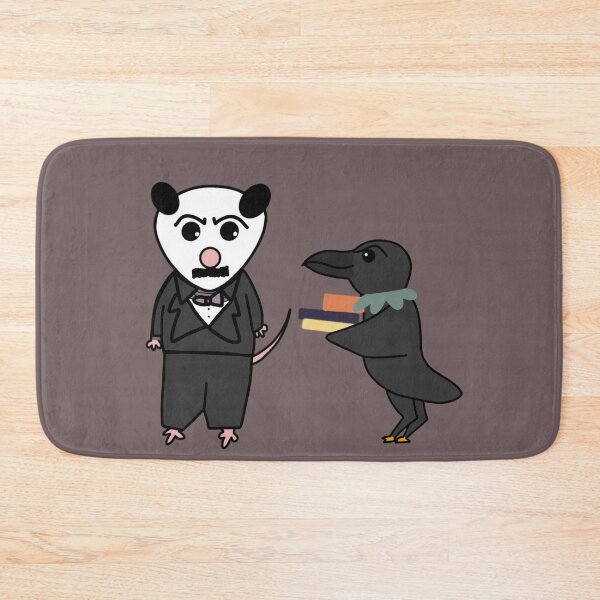 Item preview, Edgar Allen Possum with Raven designed and sold by Roanasaurus.