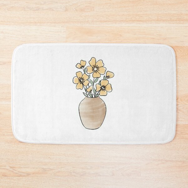 Item preview, Simple Yellow Watercolor Flowers in Vase designed and sold by makesbymiss.
