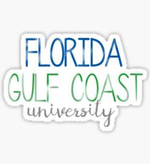 Thin FGCU Sticker Sticker