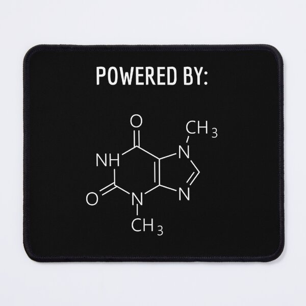 Item preview, Powered by Caffeine, Funny | Chemistry designed and sold by Thermopolium.