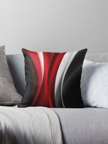 Black And Red Pillows Cushions for Sale Redbubble