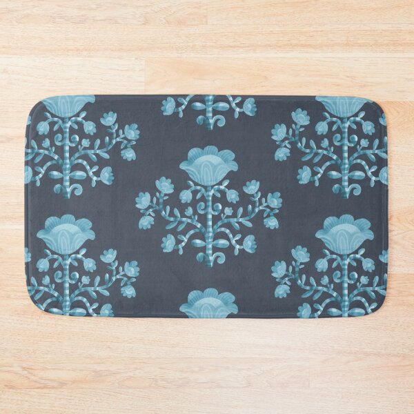 Item preview, Funky Flower Bunch in Grey and Blue designed and sold by Paige Pooler.
