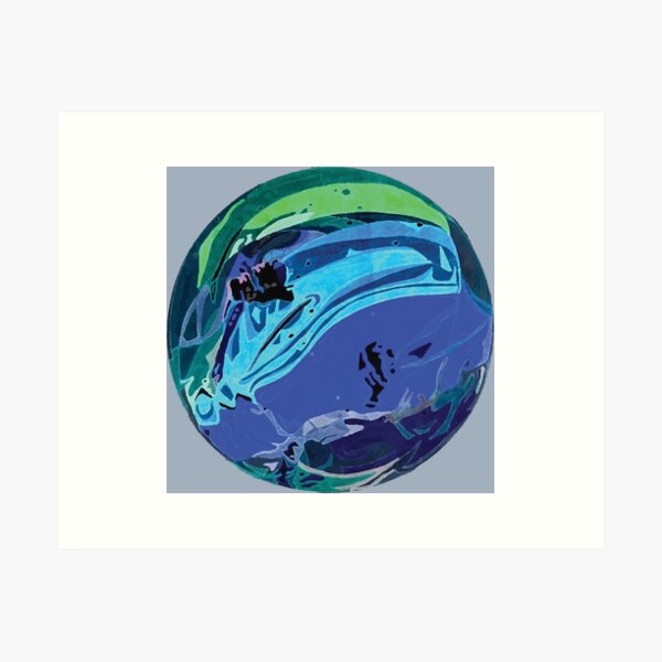 Item preview, Sea-green and Sky-blue Marble designed and sold by AnnieHines.