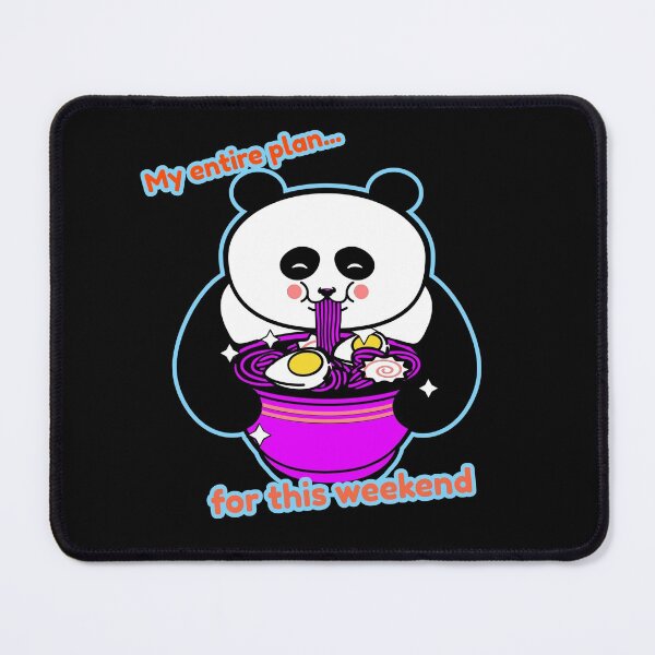 Item preview, Panda eating noodles, My entire plan for this weekend, funny, Instagram quote,  kawaii, greedy bear designed and sold by allycat57.