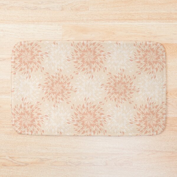 Item preview, Bright Orange Floral Mandala Pattern designed and sold by DeneboArt.