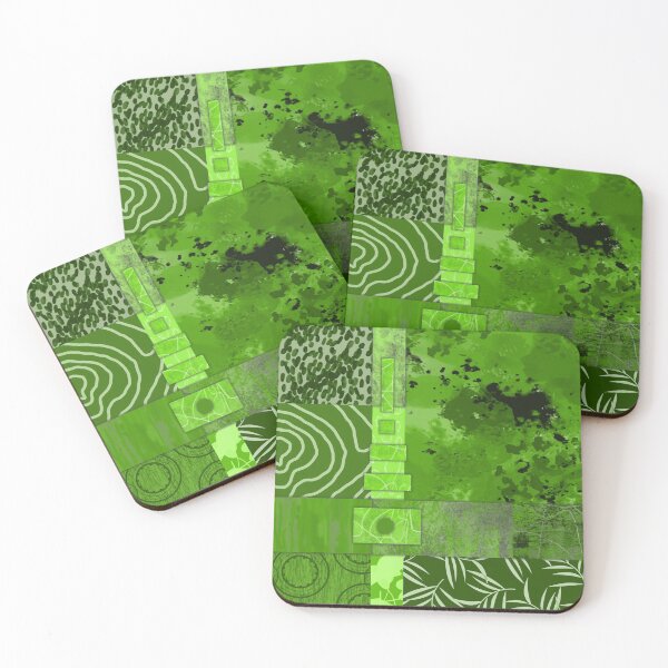 Item preview, Green Modern Abstract Collage designed and sold by NancyMerkle.