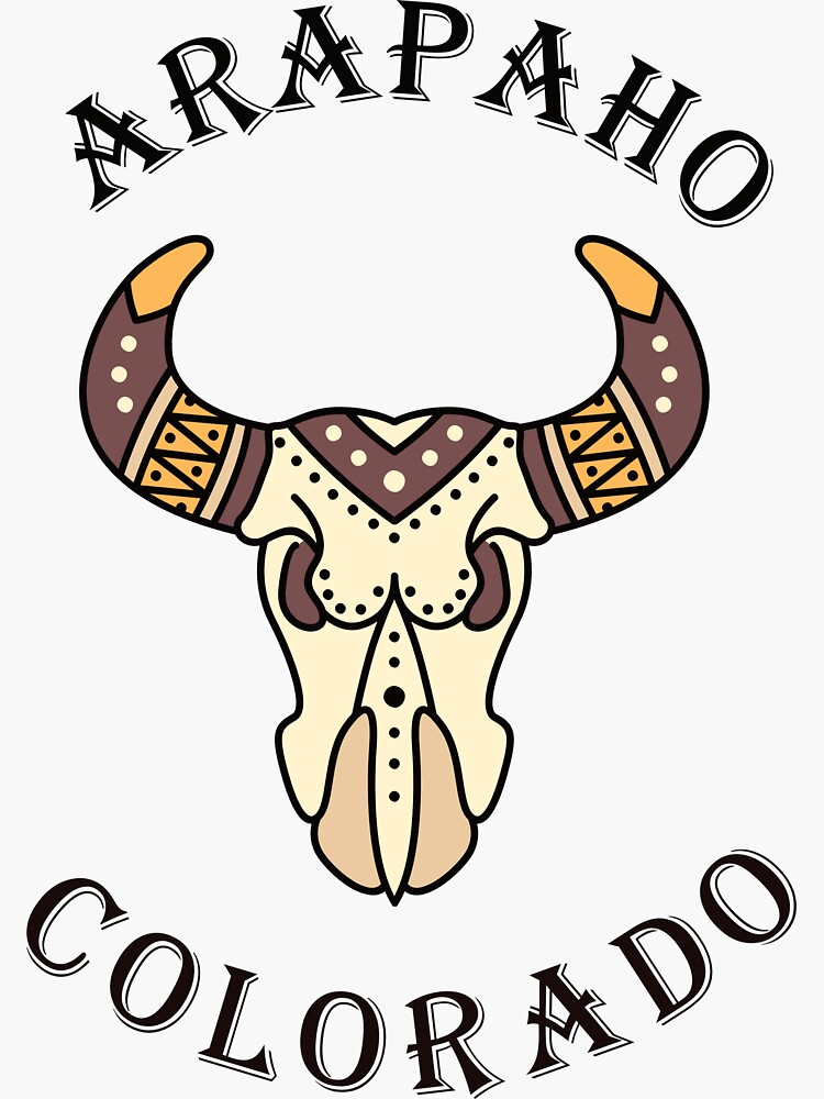 "Arapaho Colorado Native American" Sticker for Sale by skullandflowers