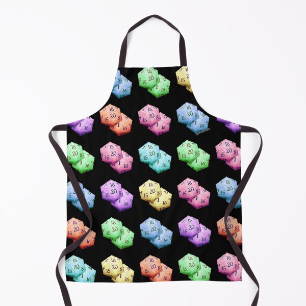 Item preview, Fuzzy D20 Dice - All Colors - Grid/Tiled Pattern designed and sold by Hot-Gothics.