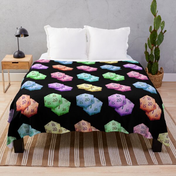 Item preview, Fuzzy D20 Dice - All Colors - Grid/Tiled Pattern designed and sold by Hot-Gothics.