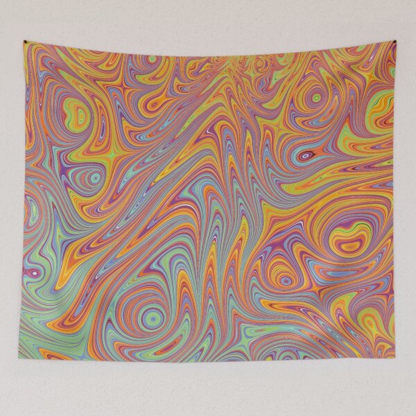 Item preview, Colorful Psychedelic Abstract designed and sold by Ksaavet.