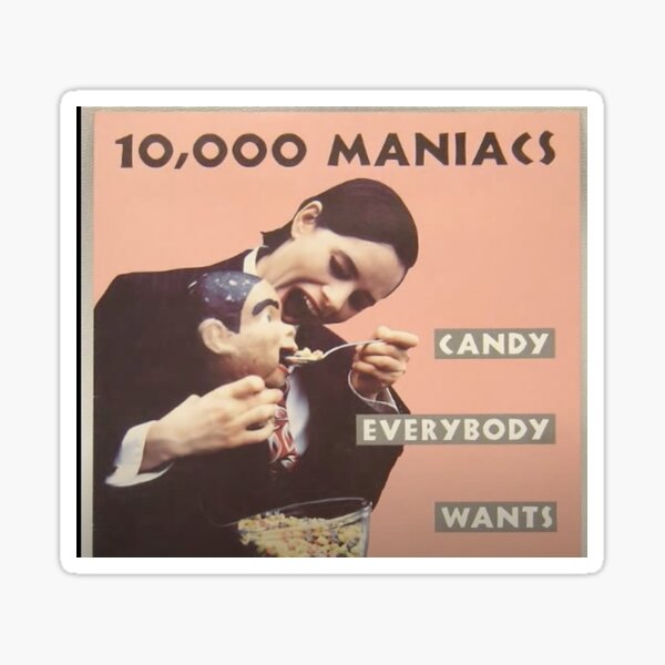 "Cover art for 10,000 Maniacs' Candy Everyone Wants" Sticker for Sale