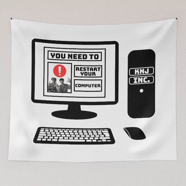 Item preview, KNJ's You Need To Restart Your Computer designed and sold by mishofmash.