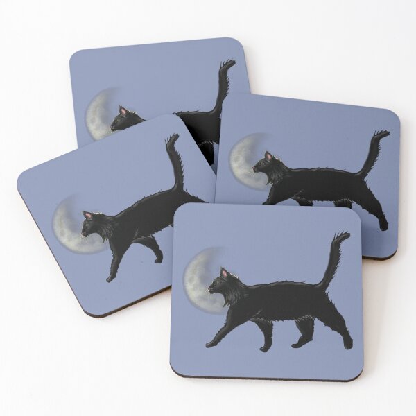 Item preview, Black Cat and Moon designed and sold by Avika D.