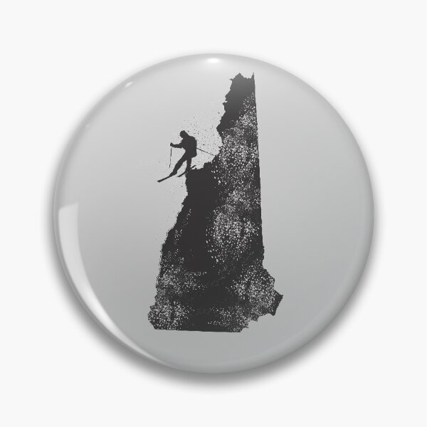 Artikelvorschau, Ski New Hampshire Granite State Skier – Jetzt in Schwarz! entworfen und verkauft von HungryDino.