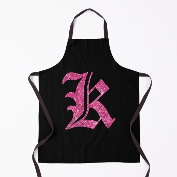 Item preview, The Letter K - Capital Pink Glitter Gothic designed and sold by TheLykosApparel.