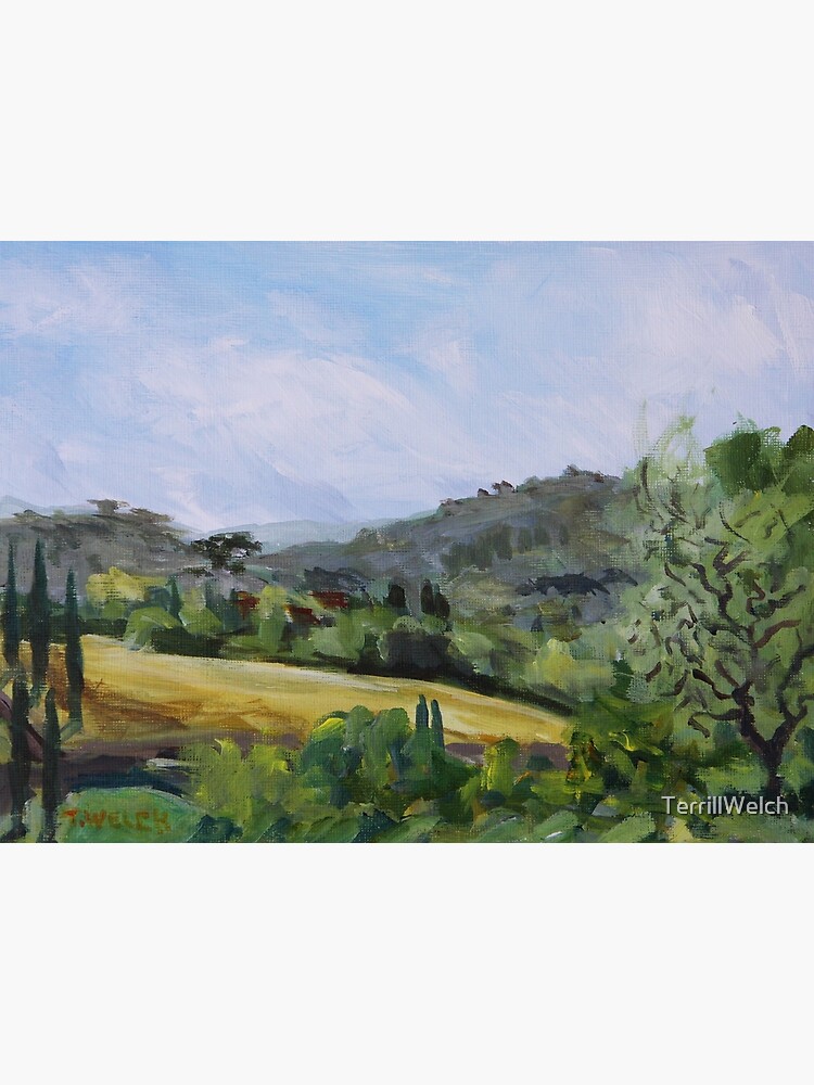 Valley in Galluzzo southern part of Florence Italy by TerrillWelch