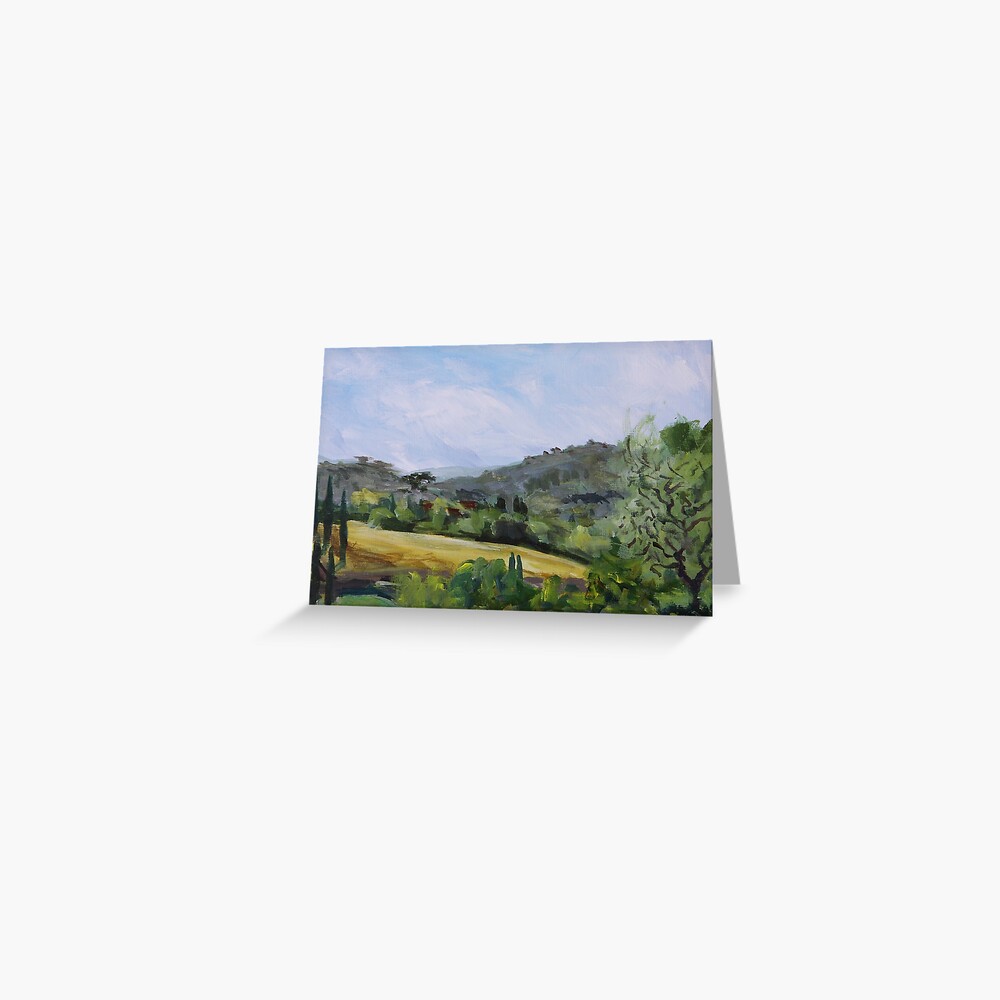 Valley in Galluzzo southern part of Florence Italy Greeting Card