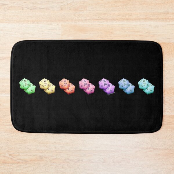 Item preview, Fuzzy D20 Dice - All Colors - Rainbow Row designed and sold by Hot-Gothics.
