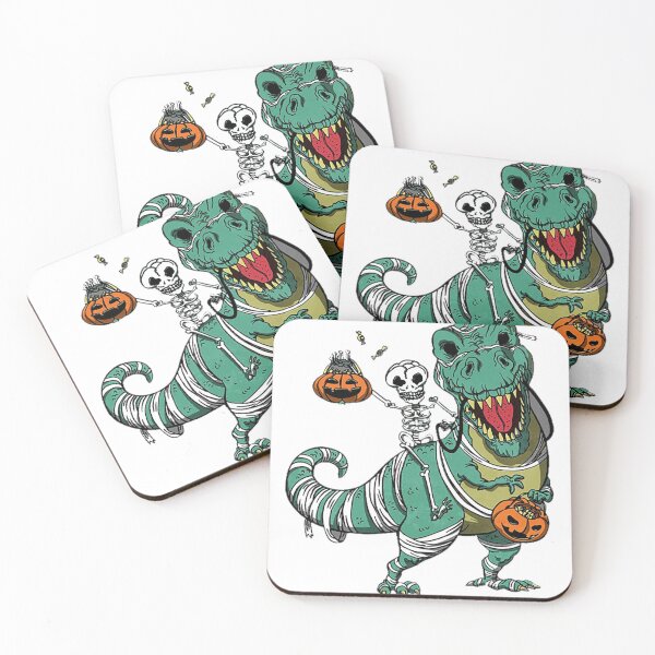 Item preview, Skeleton and t-rex Halloween designed and sold by UmutK.