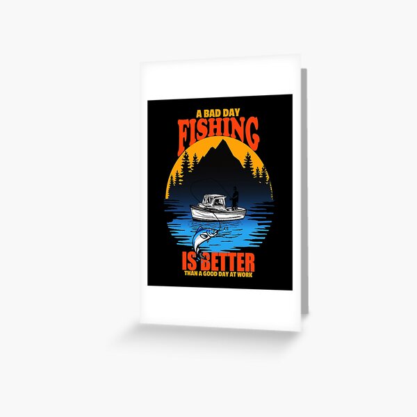 fishing quote Greeting Card