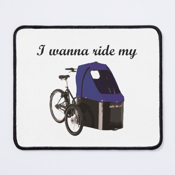 Item preview, I wanna ride my Nihola bakfiets Cargobike - Purple designed and sold by ActuallyDawn.
