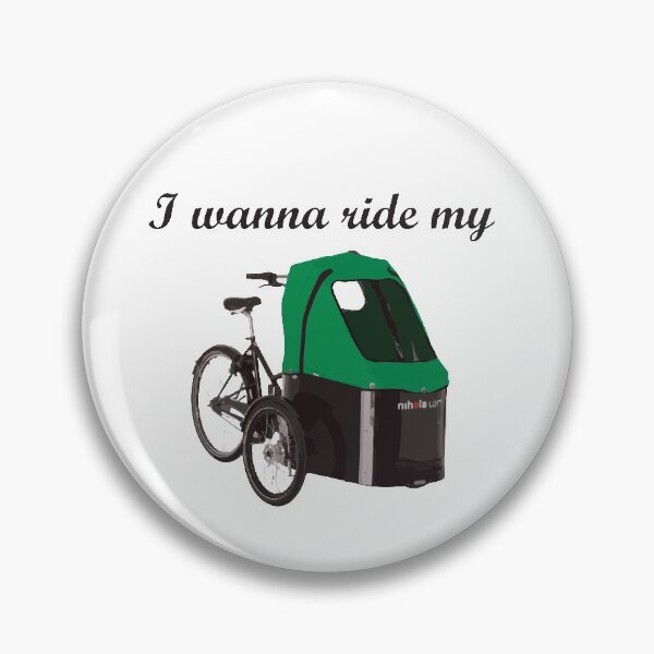 Item preview, I wanna ride my Nihola bakfiets Cargobike - Dark Green designed and sold by ActuallyDawn.