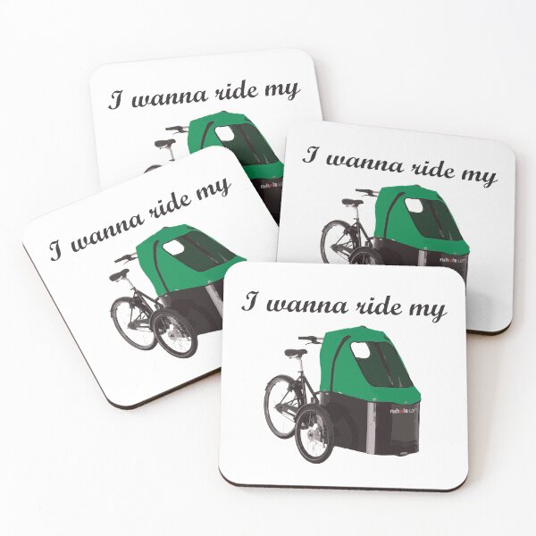Item preview, I wanna ride my Nihola bakfiets Cargobike - Dark Green designed and sold by ActuallyDawn.