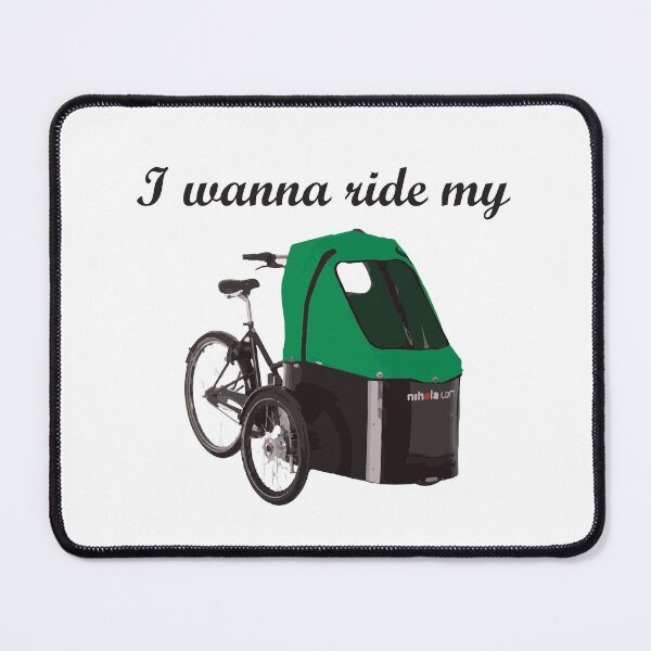 Item preview, I wanna ride my Nihola bakfiets Cargobike - Dark Green designed and sold by ActuallyDawn.