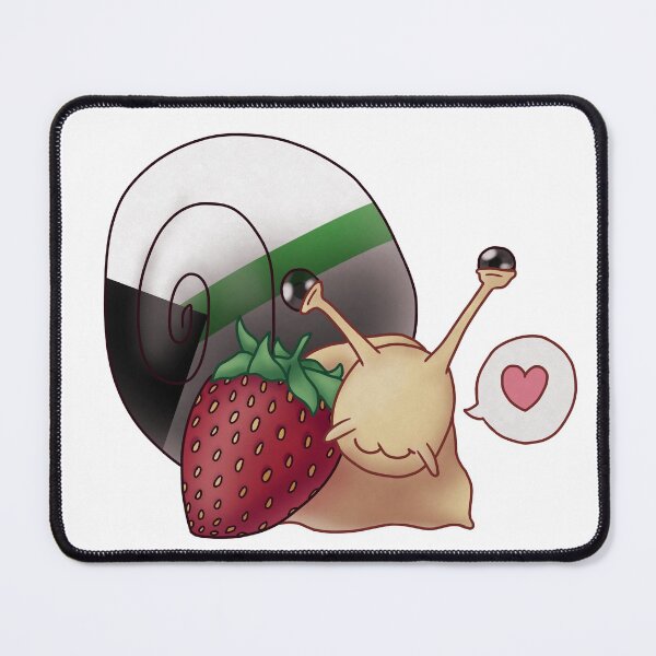 Item preview, Demiromantic Strawberry Pride Snail designed and sold by PrideSnails.