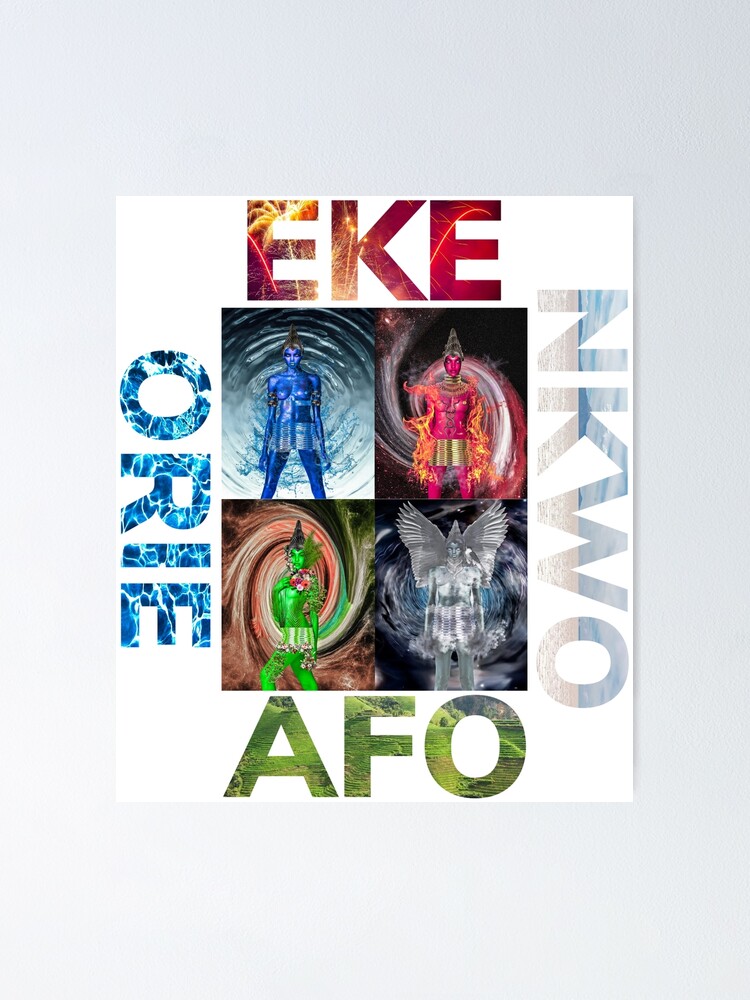 Póster «Espiritualidad Igbo / Africana EKE ORIE AFO NKWO por SIRIUS