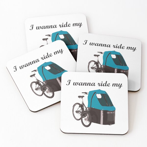 Item preview, I wanna ride my Nihola bakfiets Cargobike - Blue designed and sold by ActuallyDawn.