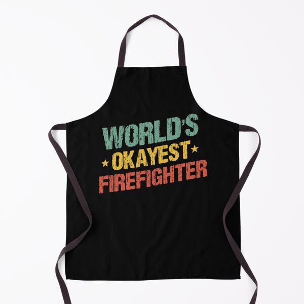 Item preview,  World's Okayest Firefighter / Funny Firefighters saying / Firefighting Quote / Christmas Gifts / Vintage Design designed and sold by Houssemanthony.