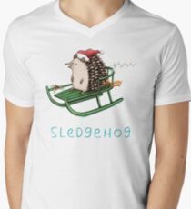 Sledgehog Men's V-Neck T-Shirt