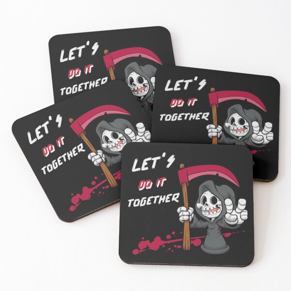 Item preview, GRIM REAPER FUNNY HALLOWEEN Let's Do It TOGETHER designed and sold by TeesFashion.