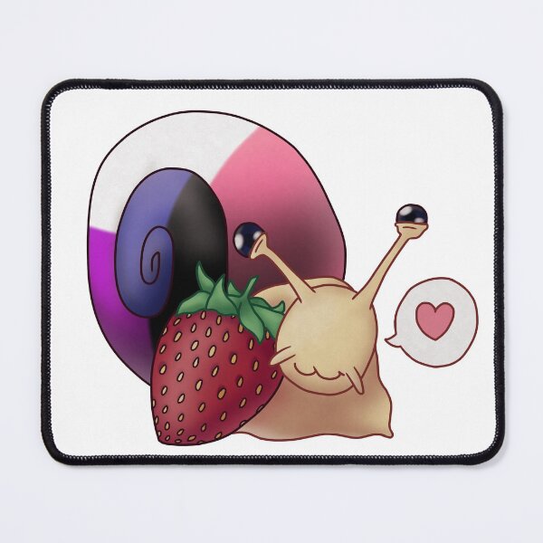 Item preview, Genderfluid Strawberry Pride Snail designed and sold by PrideSnails.