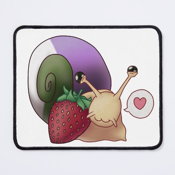 Item preview, Genderqueer Strawberry Pride Snail designed and sold by PrideSnails.