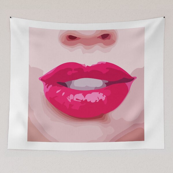 Item preview, Sexy teen girl lips bite biting teeth red designed and sold by CurtisMena.