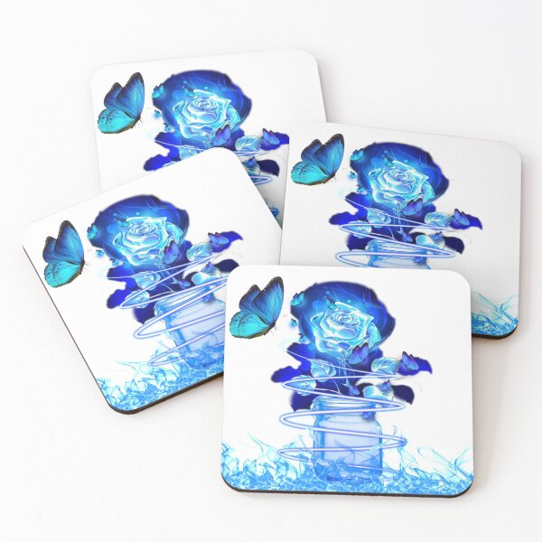Item preview, Beautiful, 3D Blue Rose in Glass  designed and sold by atroffire.