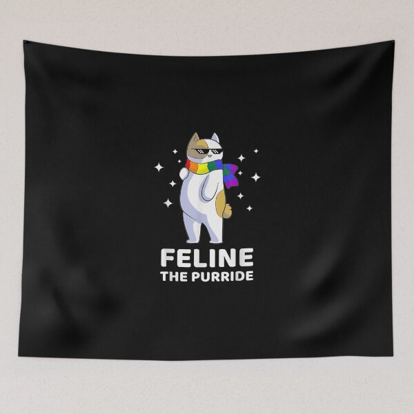 Item preview, Feline The Purride LGBT Gay Pride Cat designed and sold by LucaAndreien.