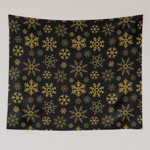 Item preview, Gold Winter Simple Snowflake Pattern designed and sold by JABG-01.