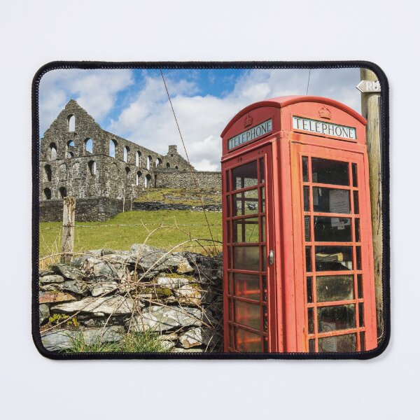 Item preview, Red Telephone Box and Slate Mill Ruins designed and sold by heidipics.