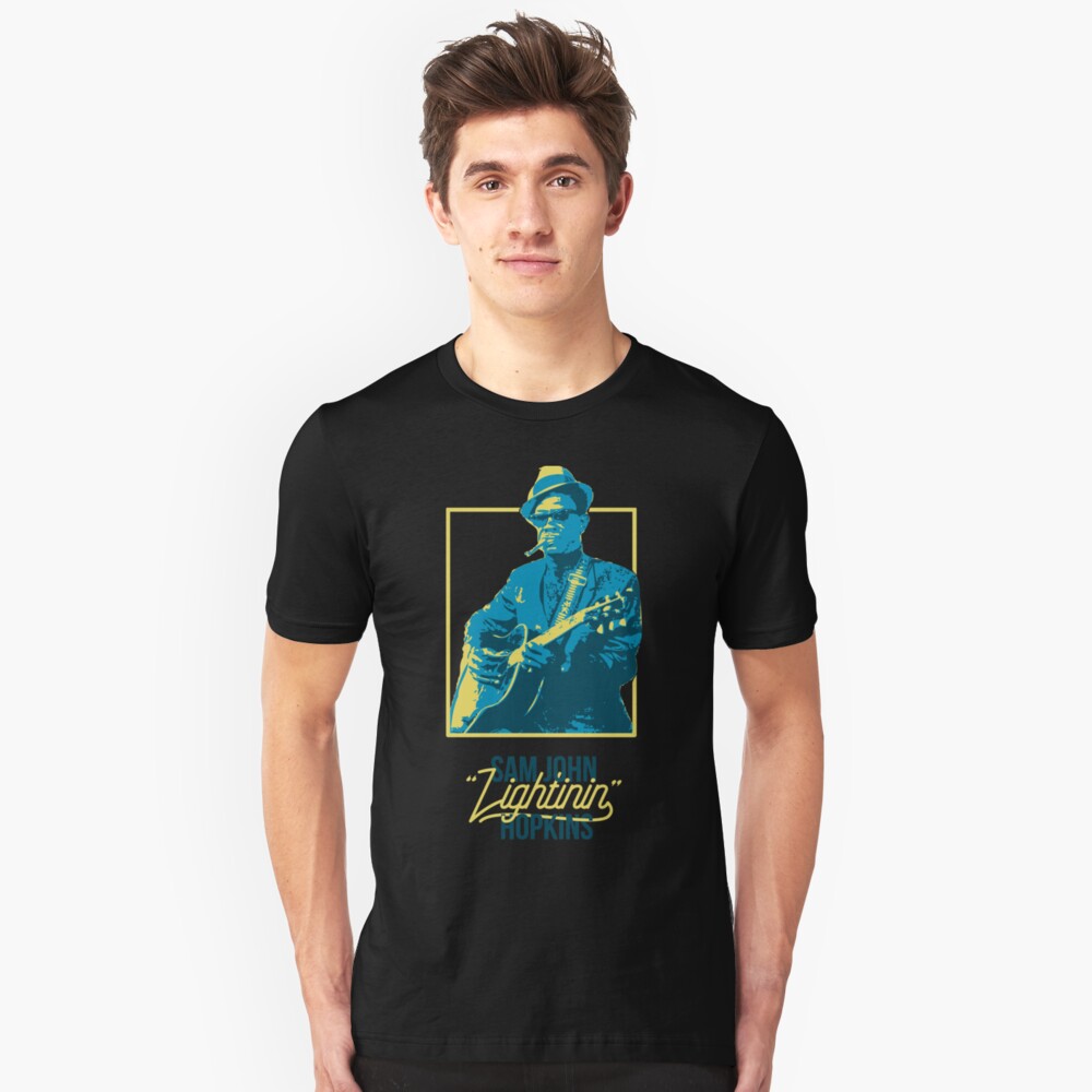 "Lightnin' Hopkins" Tshirt by tasostsintzi Redbubble