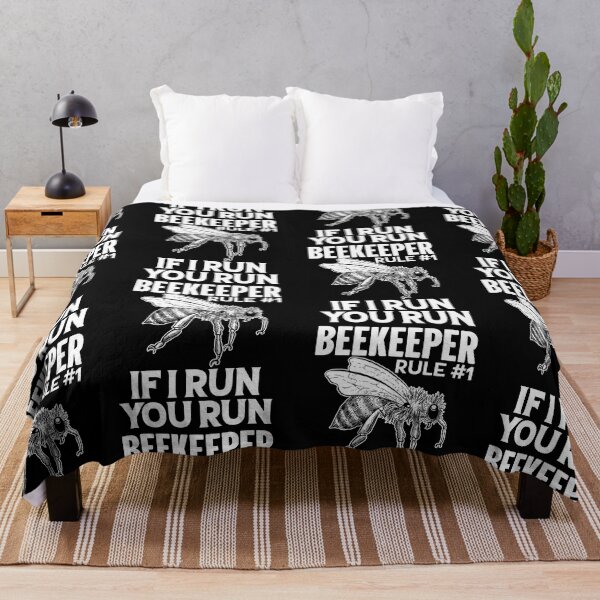 Item preview, Beekeeper If I Run You Run Honey Bee Humour designed and sold by GravitiTees.