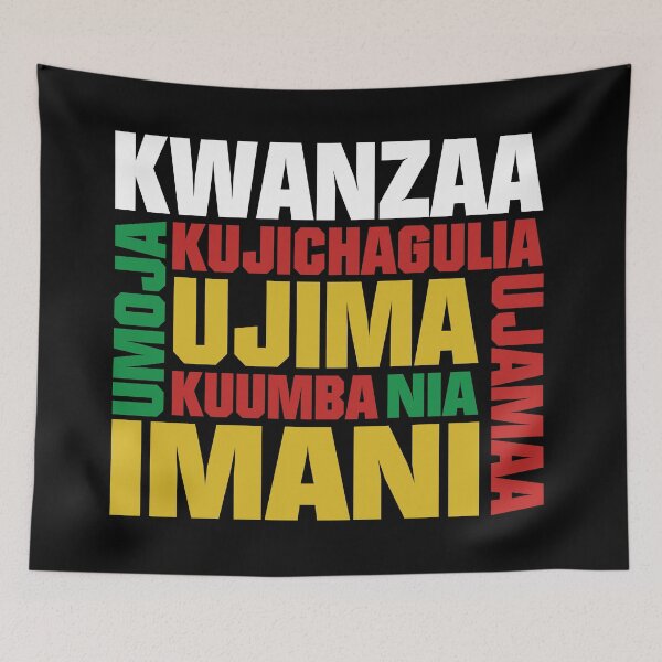 Item preview, Kwanzaa 7 Principles Christmas Holiday designed and sold by blackartmatters.