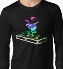 HOUSE CAT (Rainbow DJ Kitty) Long Sleeve T-Shirt