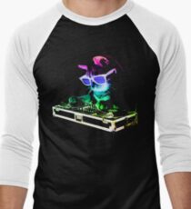 HOUSE CAT (Rainbow DJ Kitty) Men's Baseball ¾ T-Shirt