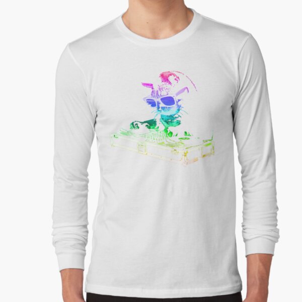 HOUSE CAT (Rainbow DJ Kitty) Long Sleeve T-Shirt